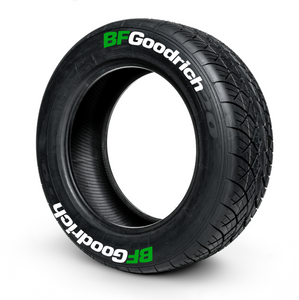 BFGoodrich ( 8x Rubber Decals, Adhesive & Instructions Included )