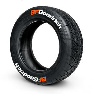 BFGoodrich ( 8x Rubber Decals, Adhesive & Instructions Included )