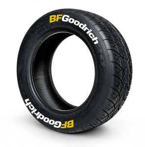 BFGoodrich ( 8x Rubber Decals, Adhesive & Instructions Included )