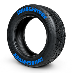 Bridgestone ( 8x Rubber Decals, Adhesive & Instructions Included )