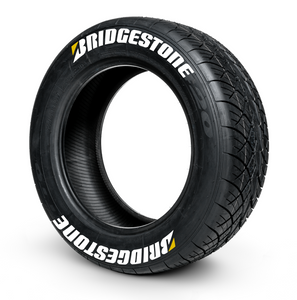 Bridgestone ( 8x Rubber Decals, Adhesive & Instructions Included )