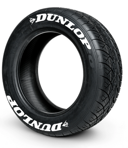 Dunlop ( 8x Rubber Decals, Adhesive & Instructions Included )