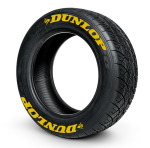 Dunlop ( 8x Rubber Decals, Adhesive & Instructions Included )