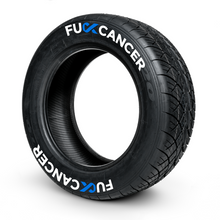 Load image into Gallery viewer, F-ck Cancer ( 8x Rubber Decals, Adhesive &amp; Instructions Included )