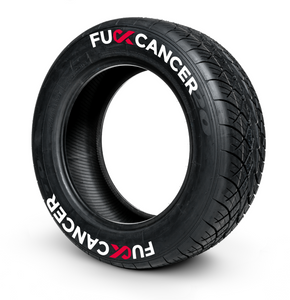 F-ck Cancer ( 8x Rubber Decals, Adhesive & Instructions Included )