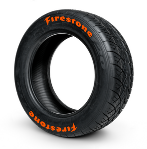 Firestone ( 8x Rubber Decals, Adhesive & Instructions Included )