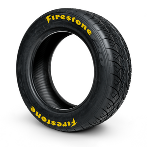 Firestone ( 8x Rubber Decals, Adhesive & Instructions Included )