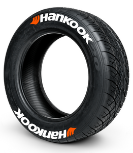 Hankook ( 8x Rubber Decals, Adhesive & Instructions Included )