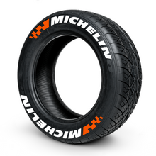 Load image into Gallery viewer, Michelin Flag ( 8x Rubber Decals, Adhesive &amp; Instructions Included )