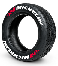 Load image into Gallery viewer, Michelin Flag ( 8x Rubber Decals, Adhesive &amp; Instructions Included )