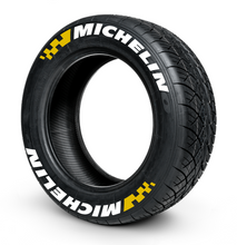 Load image into Gallery viewer, Michelin Flag ( 8x Rubber Decals, Adhesive &amp; Instructions Included )