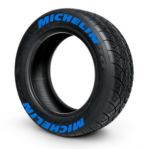 Michelin ( 8x Rubber Decals, Adhesive & Instructions Included )