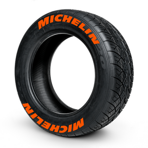 Michelin ( 8x Rubber Decals, Adhesive & Instructions Included )