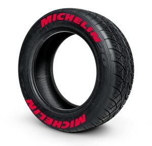 Michelin ( 8x Rubber Decals, Adhesive & Instructions Included )