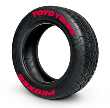 Load image into Gallery viewer, Toyo Tires Proxes ( 8x Rubber Decals, Adhesive &amp; Instructions Included )