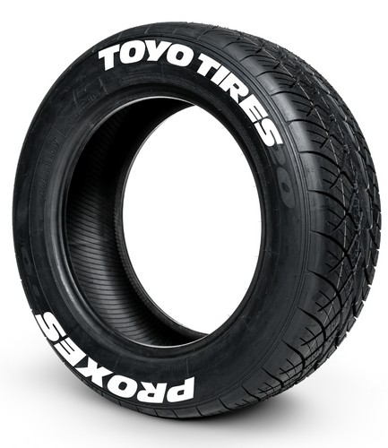 Toyo Tires Proxes ( 8x Rubber Decals, Adhesive & Instructions Included )