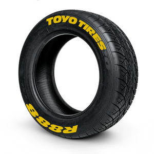 Toyo Tires R888 ( 8x Rubber Decals, Adhesive & Instructions Included )